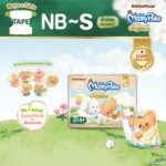 MamyPoko Tape Super Premium Organic ผ้าอ้อมแบบเทป ไซซ์ NB-S
